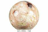 Polished Colorful Wild Fire Opal Sphere - Utah #371136-1
